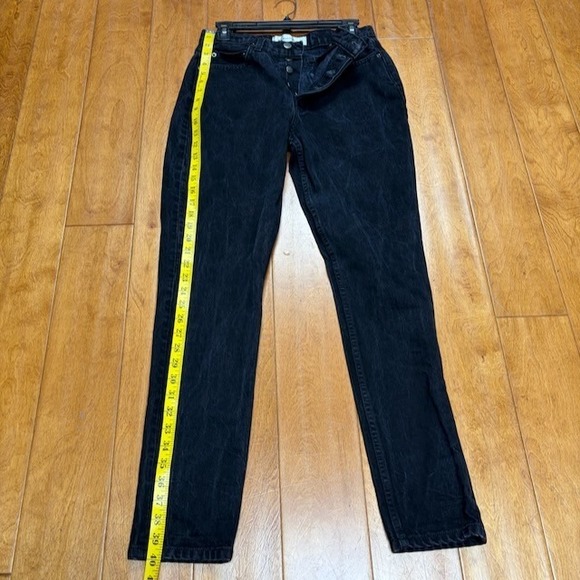 Reformation Melissa High & Skinny Womens Denim Jeans Size 29 Black Button Fly - Picture 3 of 8